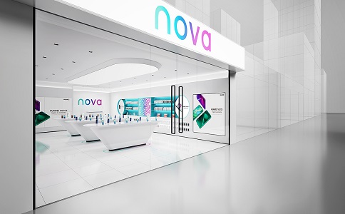 華為Nova手機展柜